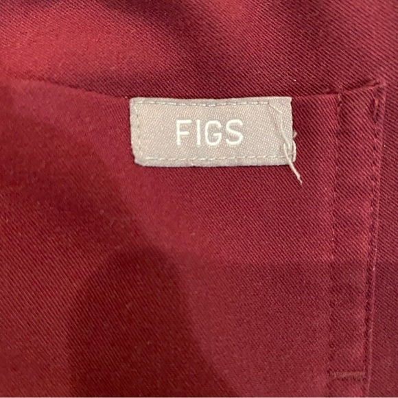 FIGS Womens Zamora Jogger Scrub Pants (Burgundy #1812) - Size S - Picture 4 of 7